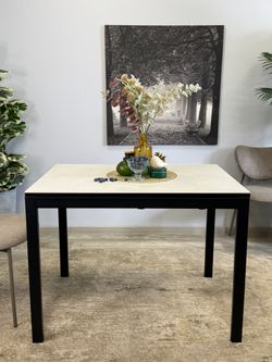 Стол KENNER LK1000 черный/керамика CARMEN LIGHT GRAY арт.170156