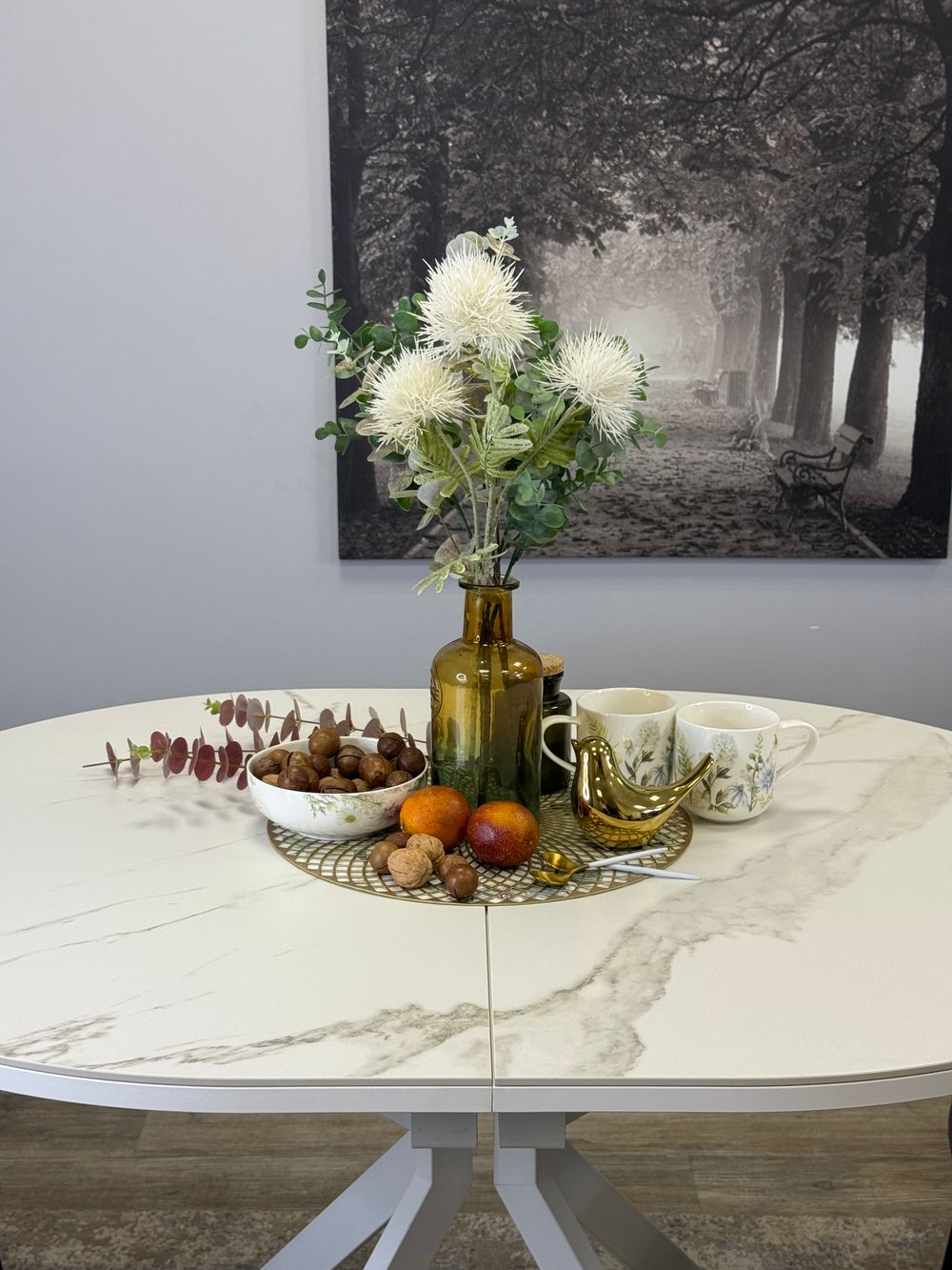 Стол KENNER DO1200 белый/керамика белая