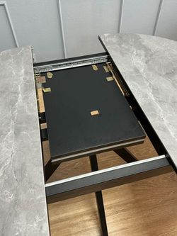 Стол KENNER AR1000 черный/керамика серая