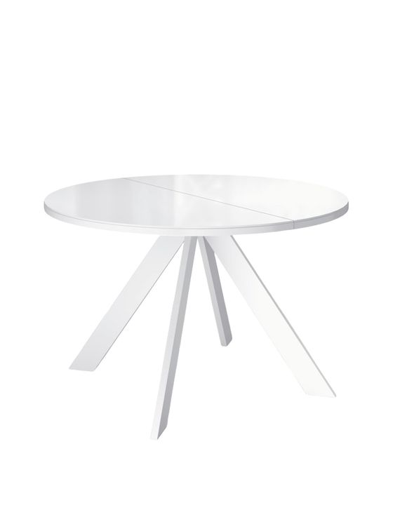 Стол KENNER RL1100 белый/стекло белое глянец