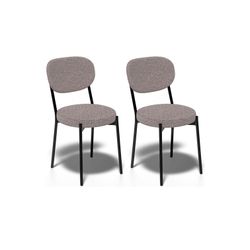 Комплект стульев 2шт KENNER 301SD черный/капучино микробукле