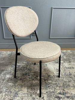 Комплект стульев 2шт KENNER 301SD черный/бежевый микробукле