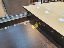 Стол KENNER 1200С  венге/стекло белое сатин