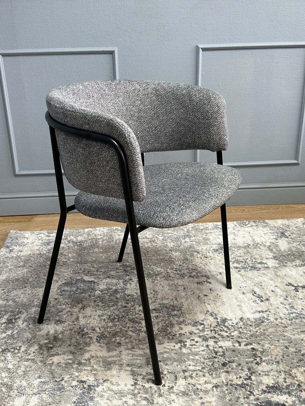 Комплект стульев 2шт KENNER 303SD черный/микробукле серый