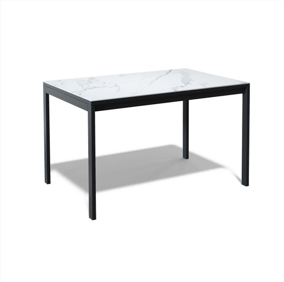 Стол KENNER LK1400 черный/керамика GLORIA WHITE