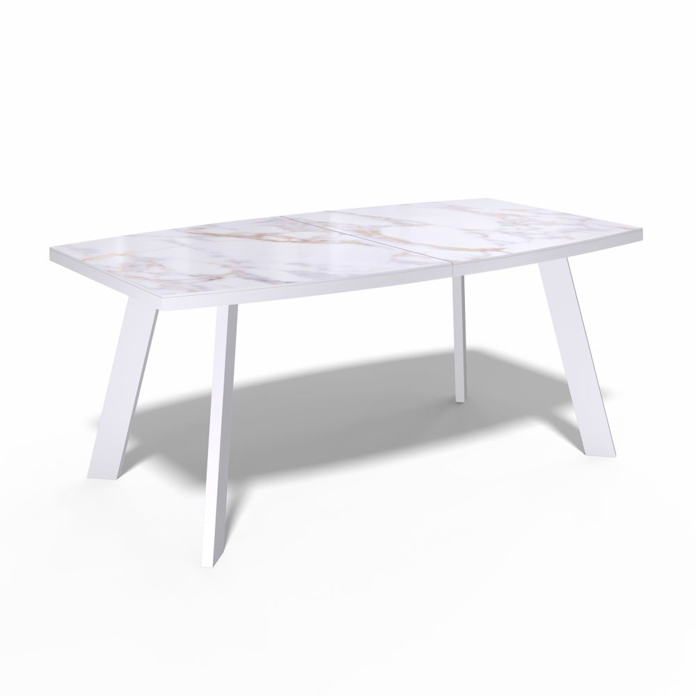 Стол KENNER SL1600 белый/керамика белая глянец