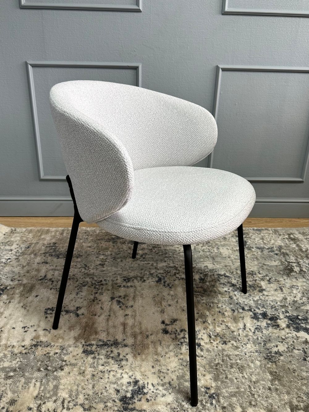 Комплект стульев 2шт KENNER 305SD черный/серебристый микробукле