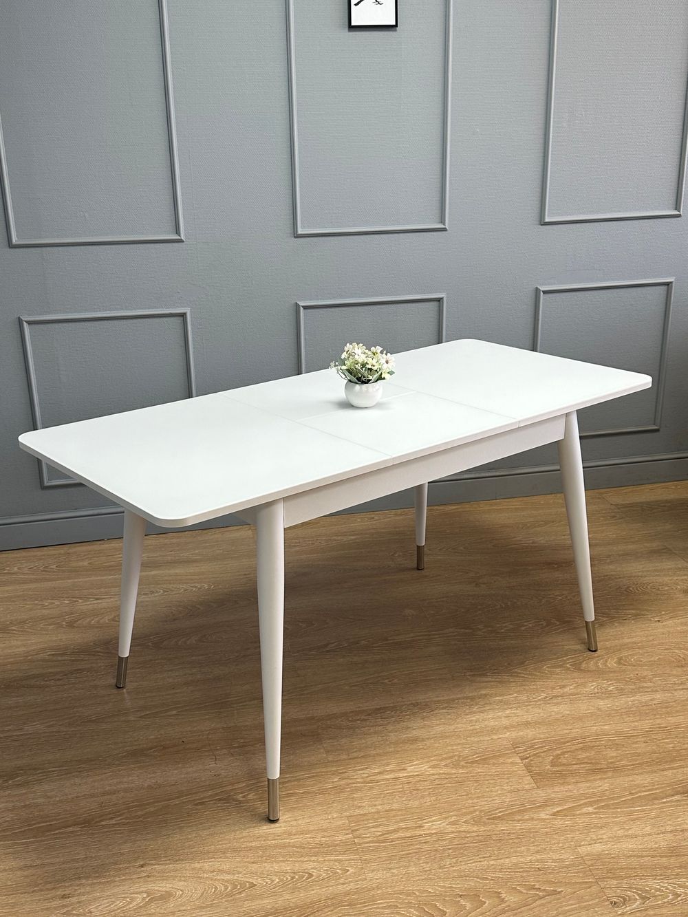 Стол KENNER K1100 белый/стекло белое