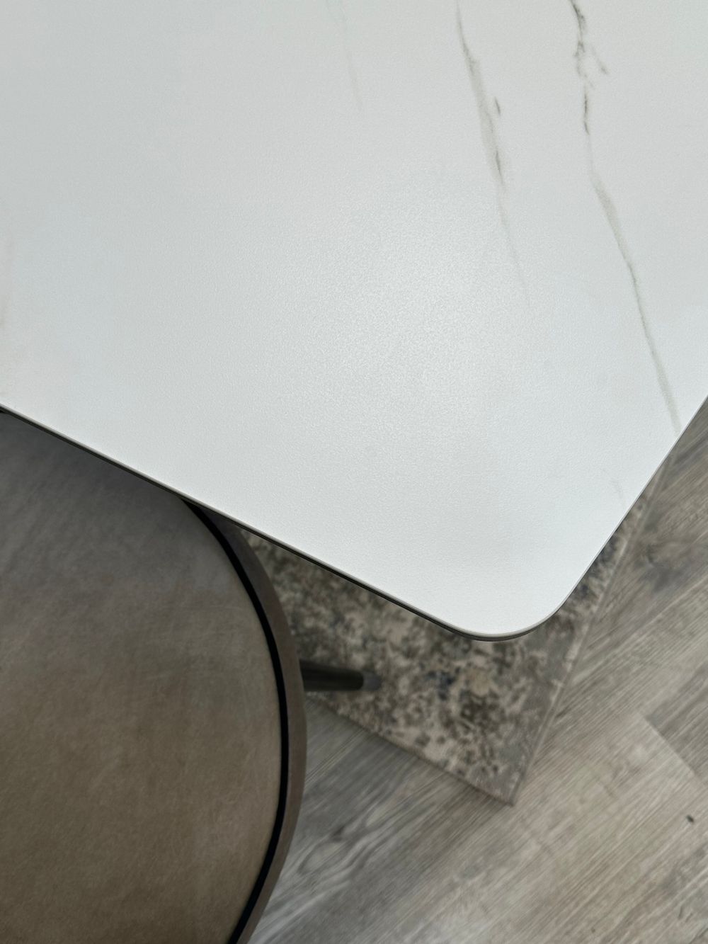 Стол KENNER AZ1400 черный/керамика белая