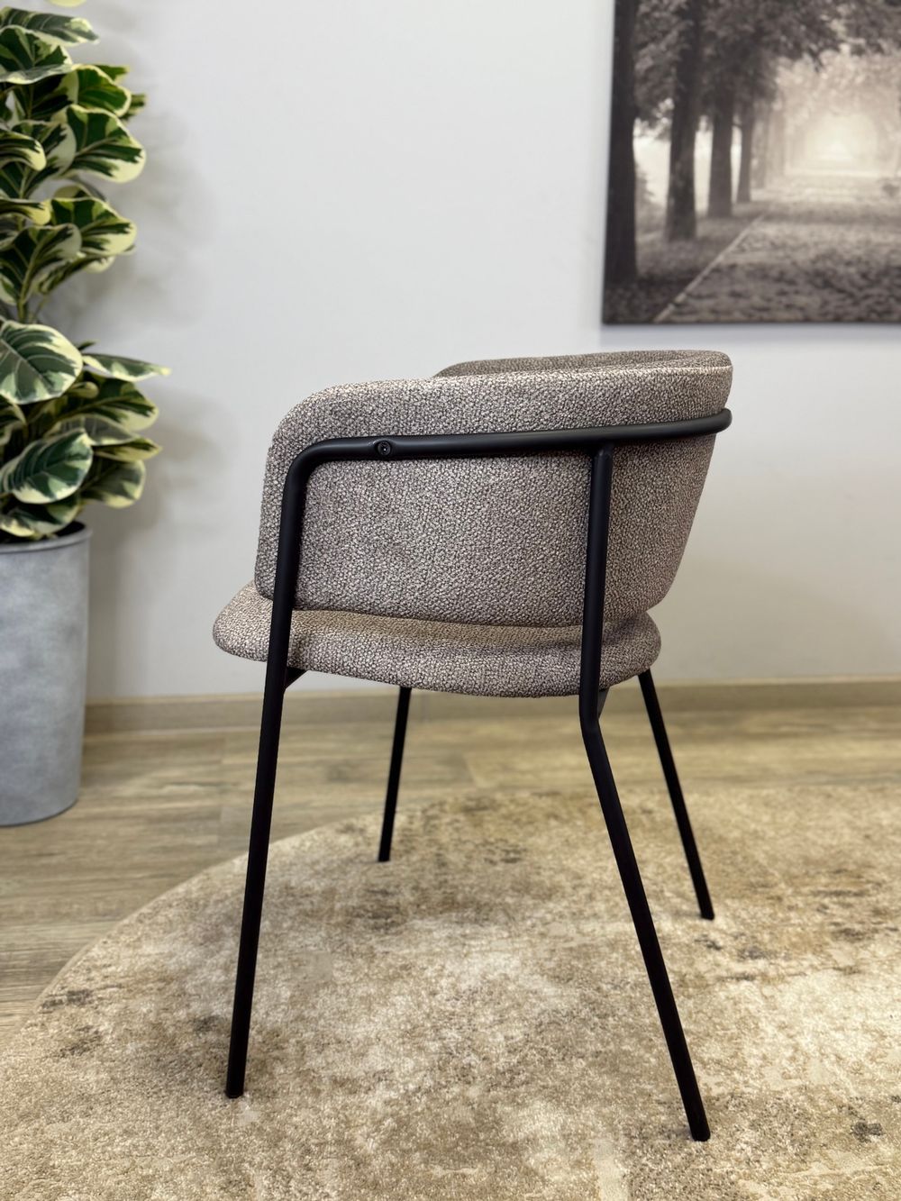 Стул KENNER 303SD черный/микробукле капучино