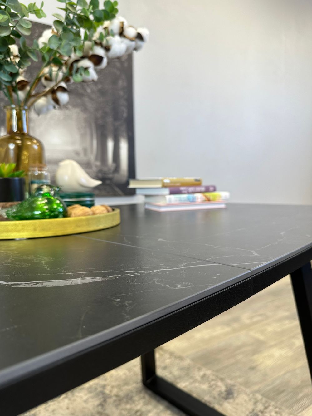 Стол KENNER AZ1400 черный/керамика черная