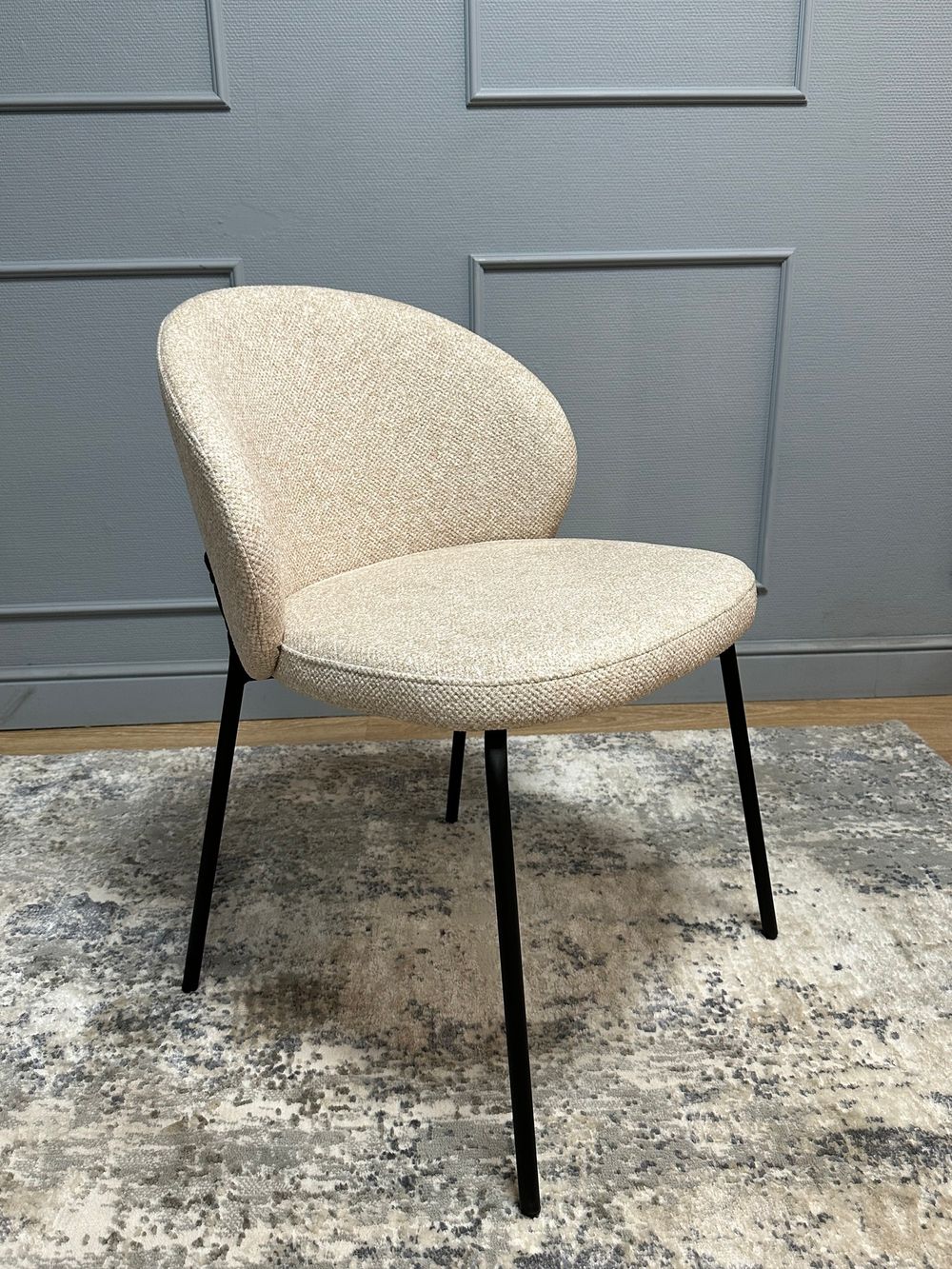 Комплект стульев 2шт KENNER 304SD черный/бежевый микробукле