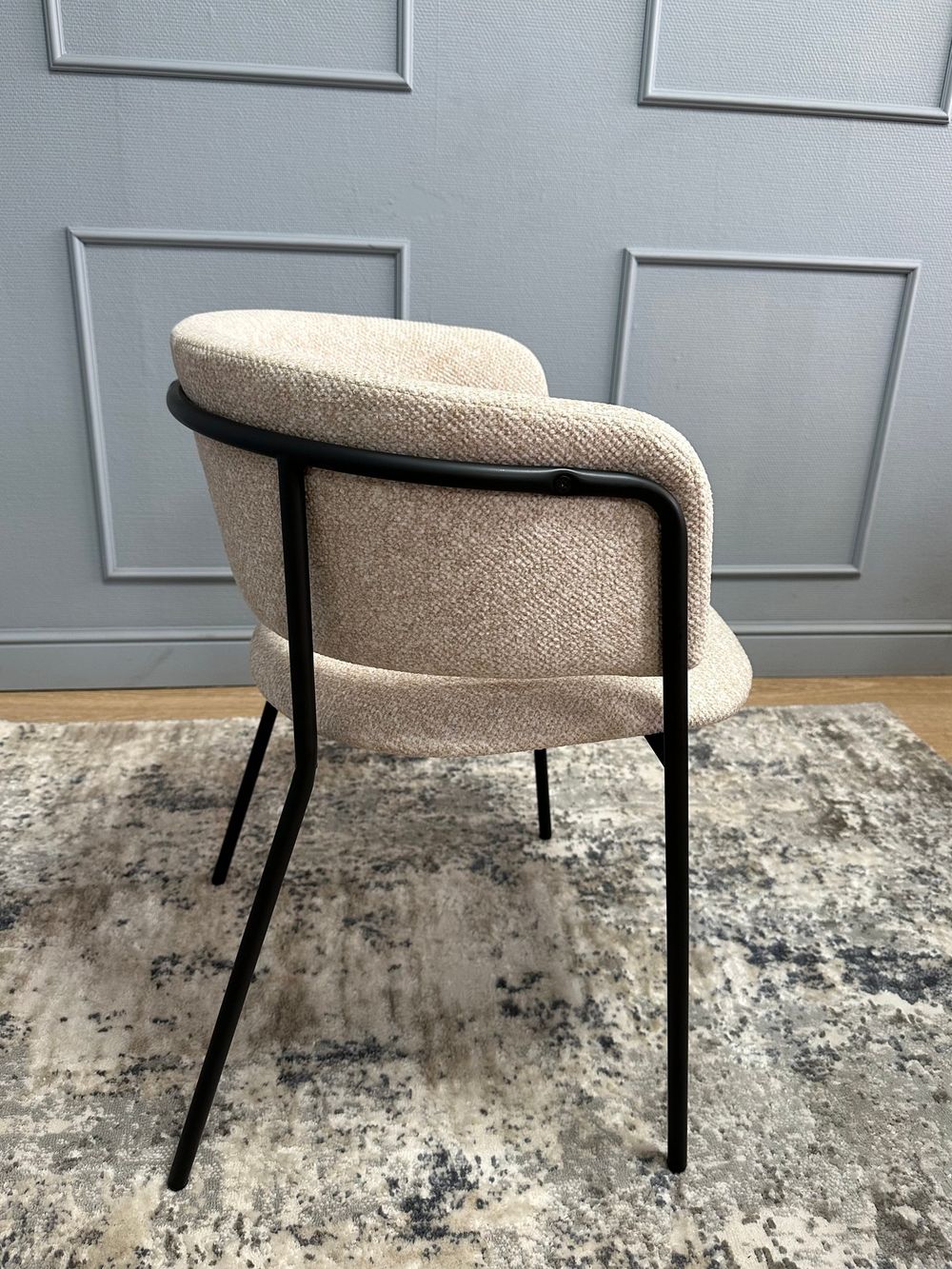 Комплект стульев 2шт KENNER 303SD черный/микробукле бежевый