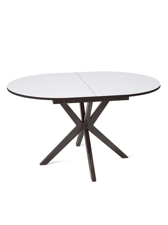 Стол KENNER B1300 венге/стекло белое сатин