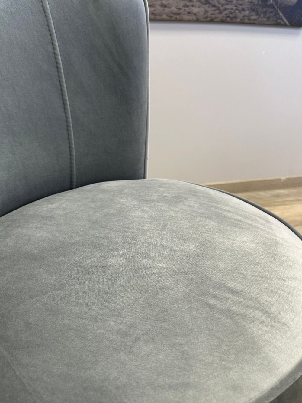 Стул Kenner 177KK белый/серый велюр