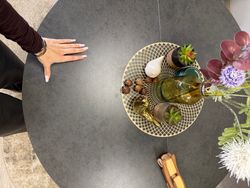 Стол KENNER AR1000 черный/керамика темно-серая