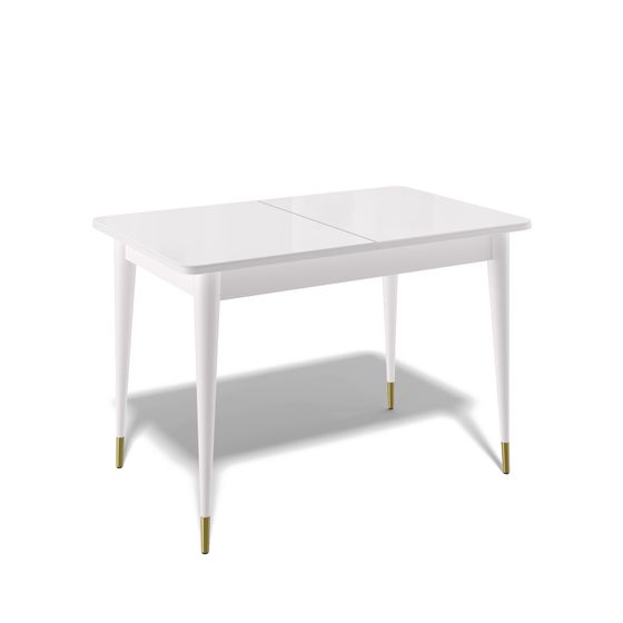 Стол KENNER 1100K белый/стекло белое глянец