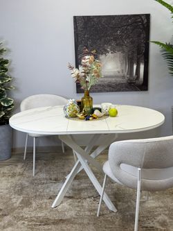 Стол Kenner R1000, белый/керамика TOP ALPINE WHITE арт.170118