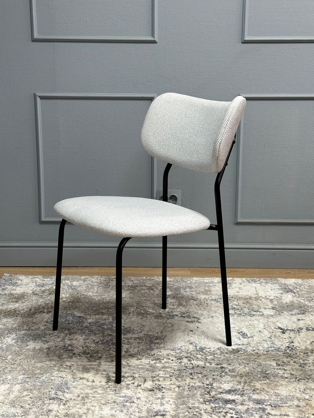 Комплект стульев 2шт KENNER 302SD черный/серебристый микробукле