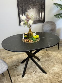 Стол KENNER R900 черный/керамика черная