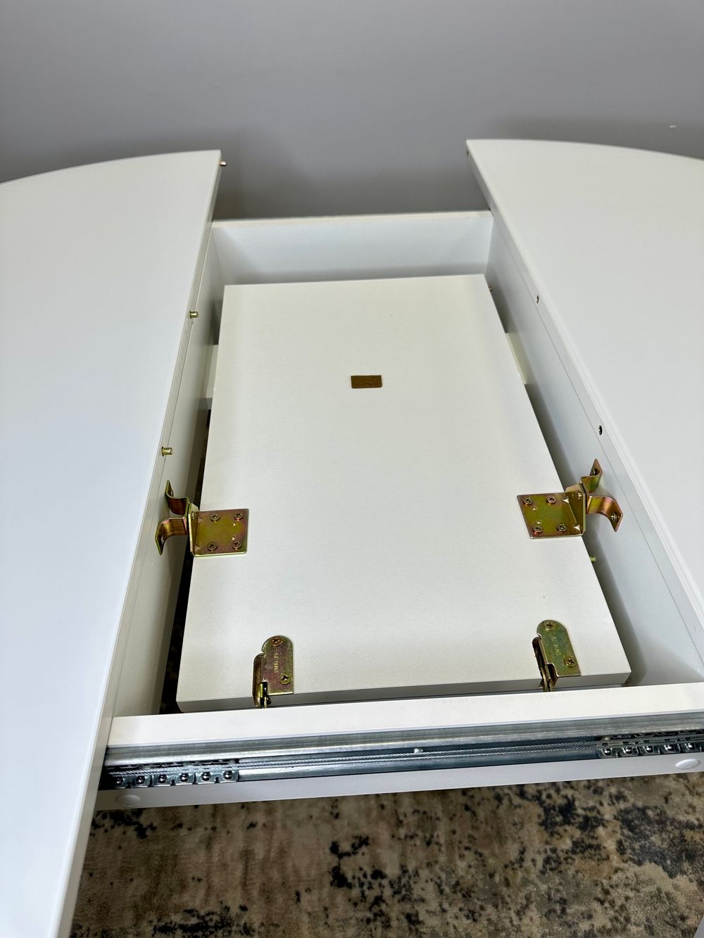 Стол KENNER 1000 М белый/стекло белое сатин