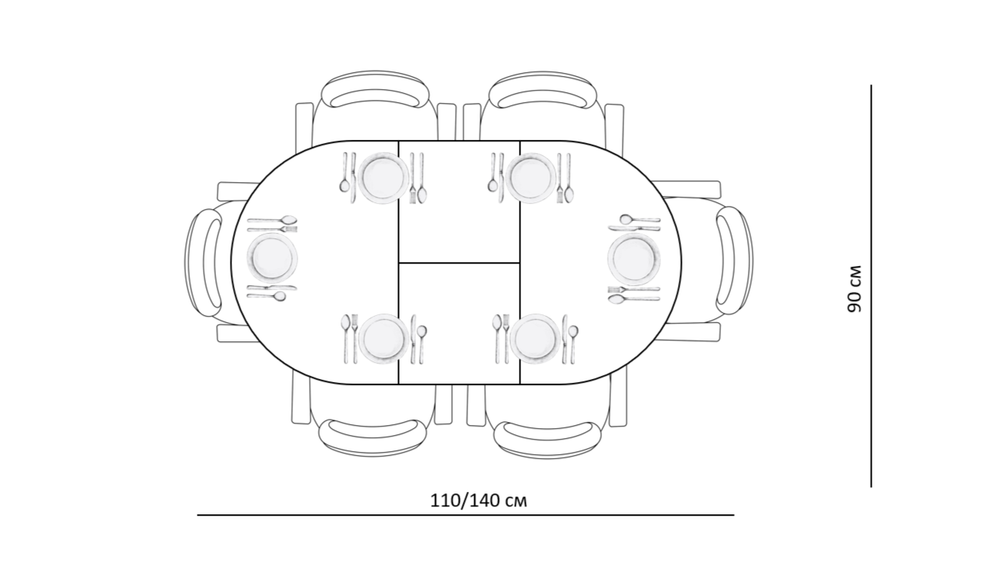 Стол Kenner R1100s, белый/керамика мрамор белый глянец