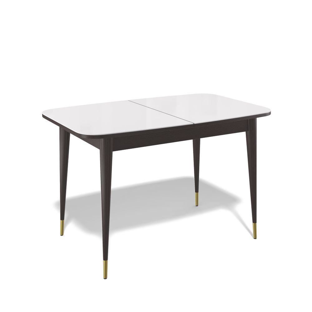 Стол KENNER 1200K венге/стекло белое глянец