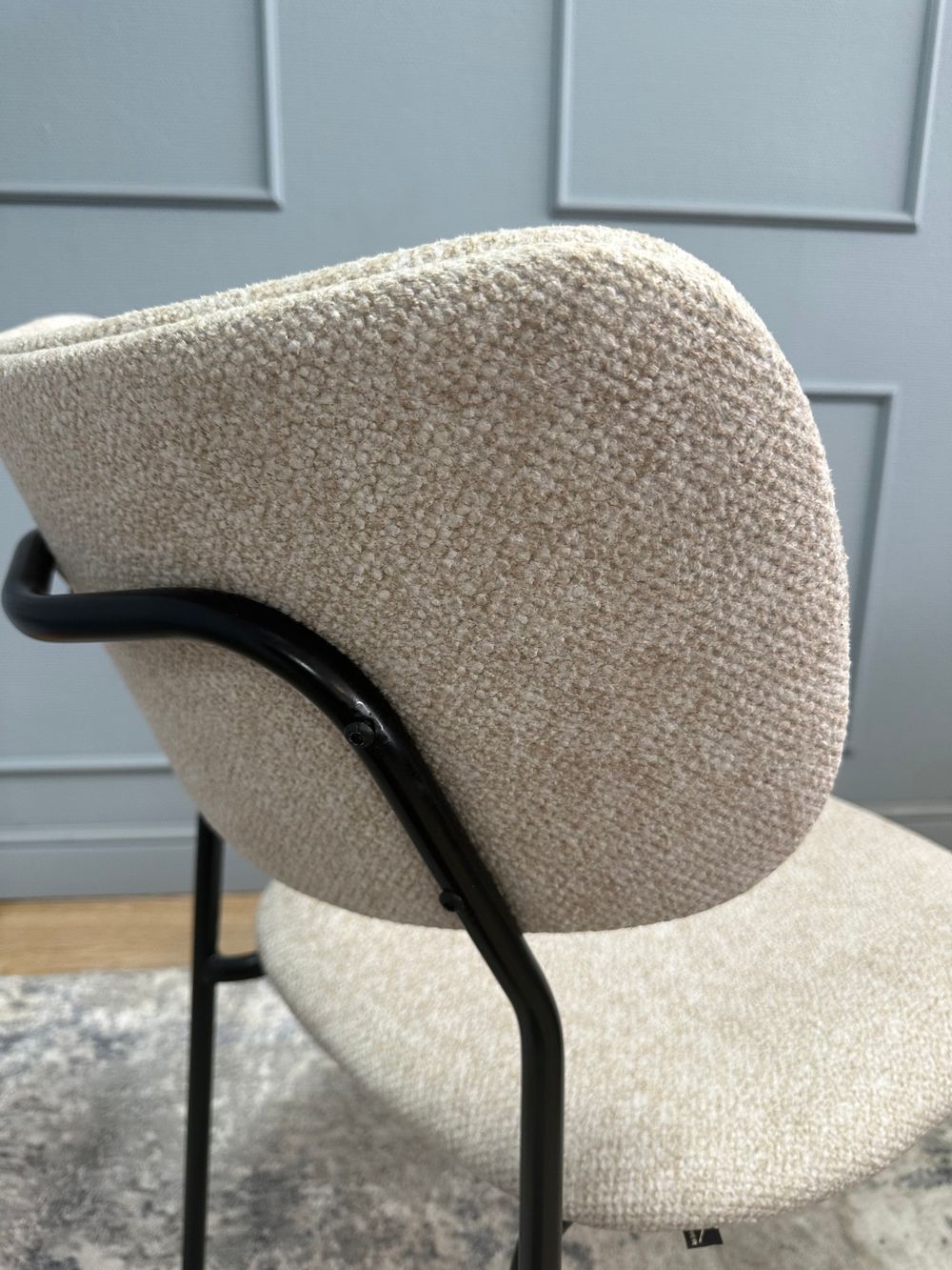 Комплект стульев 2шт KENNER 302SD черный/бежевый микробукле