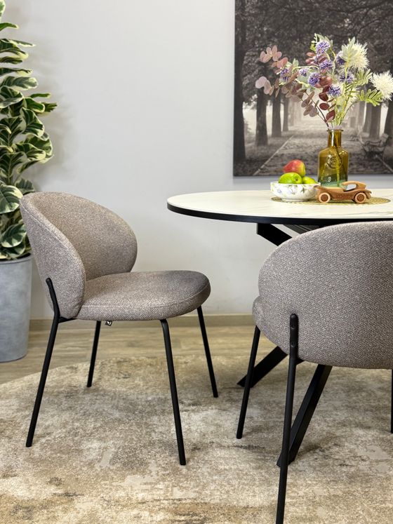 Стул KENNER 304SD черный/капучино микробукле