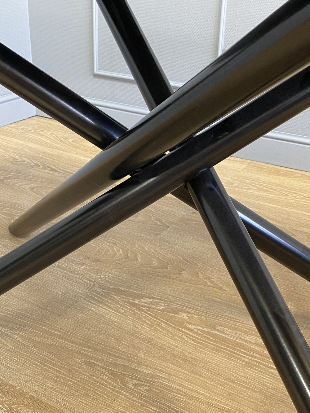 Стол KENNER DK1200 черный/керамика мрамор черный