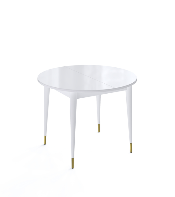 Стол KENNER K1000 белый/стекло белое сатин