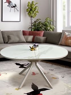 Стол KENNER DO1300 белый/керамика белая