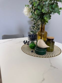 Стол KENNER LK1000 белый/керамика GLORIA WHITE