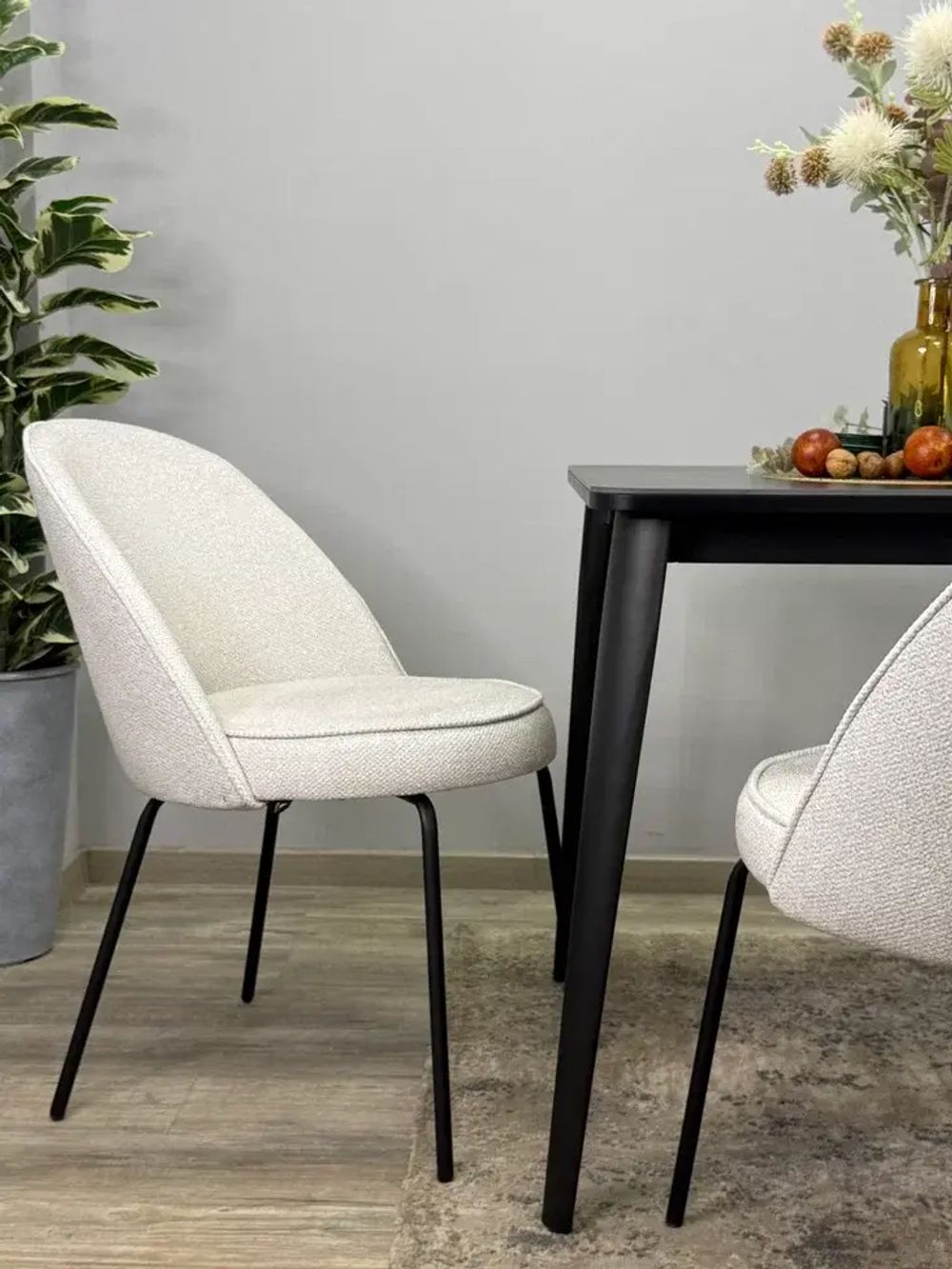 Стул KENNER 176SD черный/серебристый