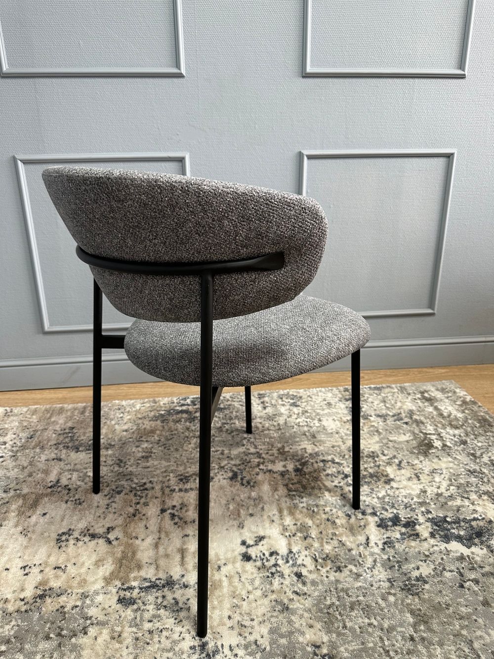 Комплект стульев 2шт KENNER 309SD черный/микробукле серый