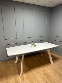 Стол KENNER SL1600 белый/стекло белое сатин