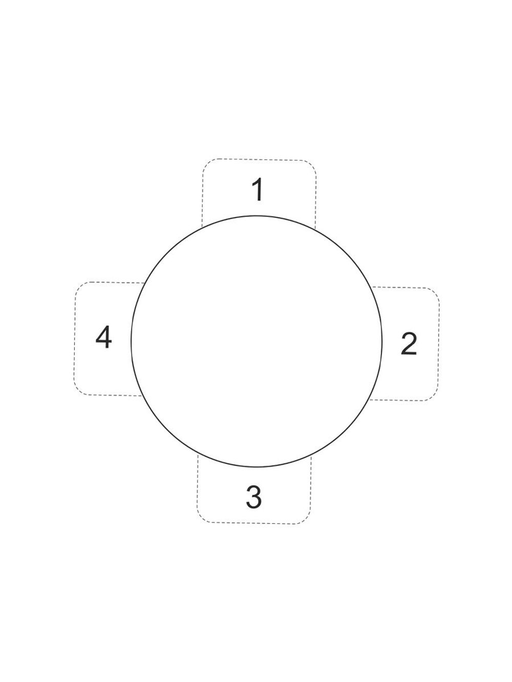 Стол KENNER R1000  черный/стекло прозрачное