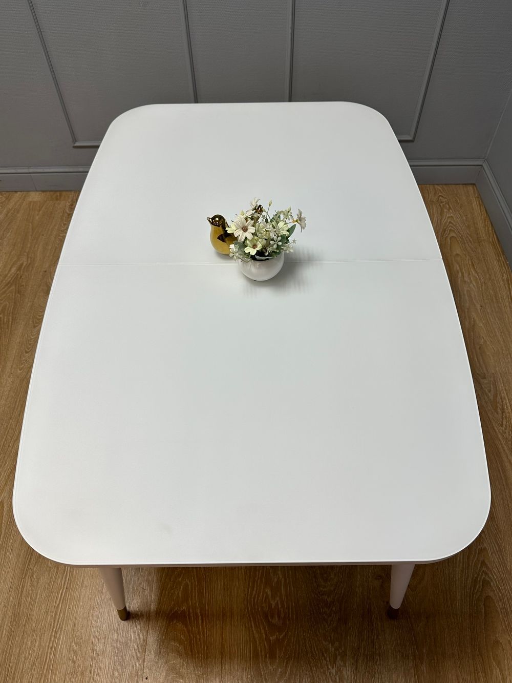 Стол KENNER K1200 белый/стекло белое сатин