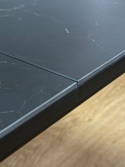 Стол KENNER DK1200 черный/керамика мрамор черный