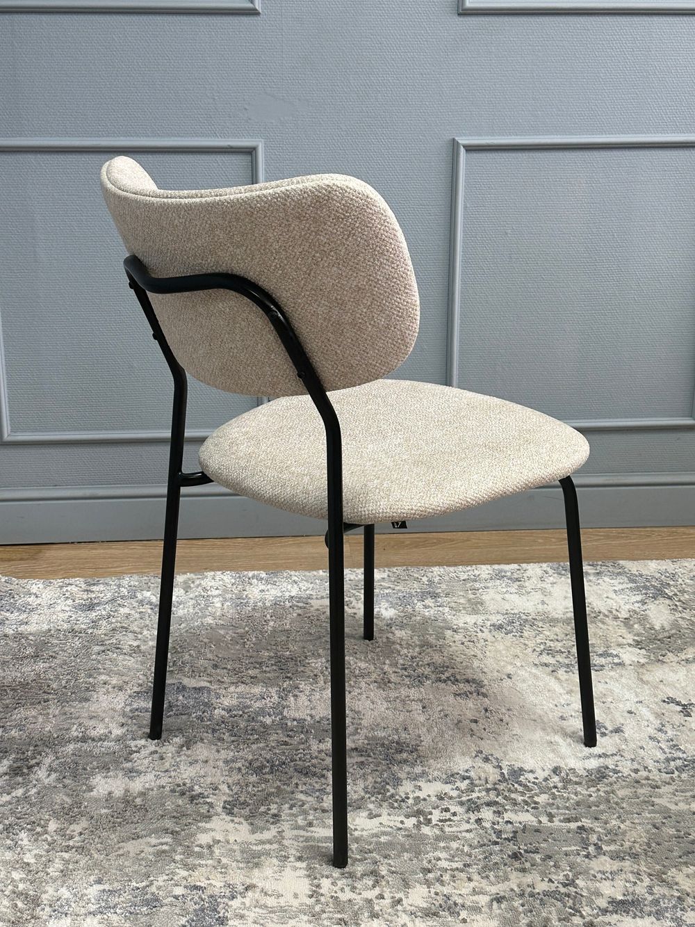 Комплект стульев 2шт KENNER 302SD черный/бежевый микробукле