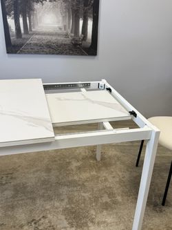 Стол Kenner LK1200, белый/керамика GLORIA WHITE арт.170190