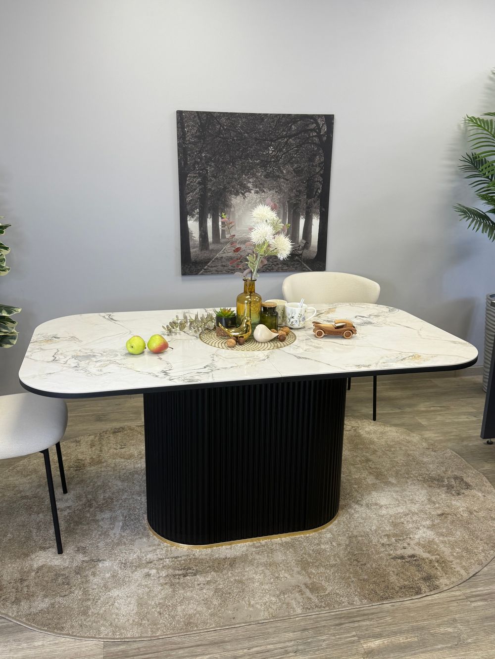 Стол Kenner LDs1600, белый/керамика TIANSHAN WHITE