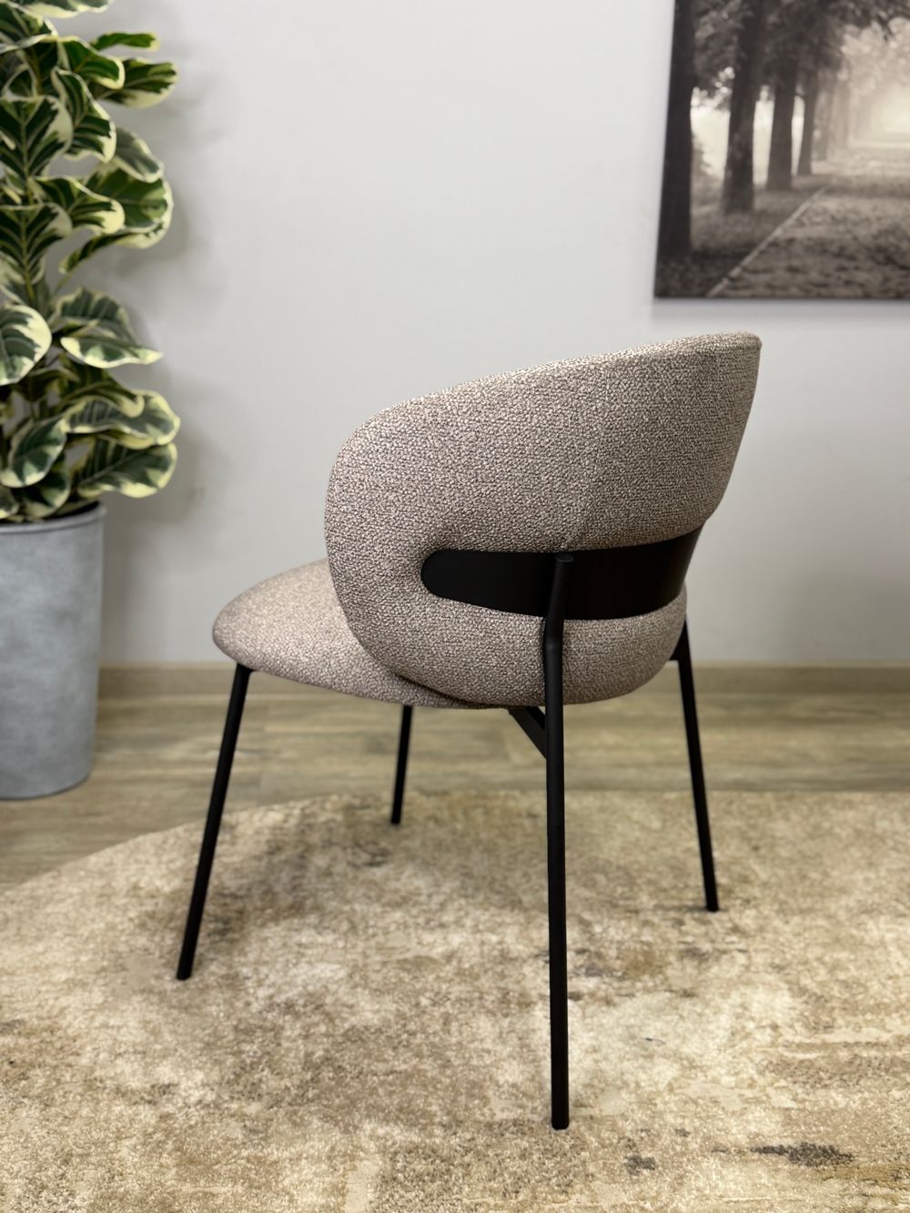 Стул KENNER 306SD черный/капучино