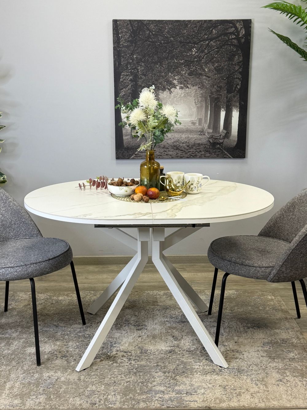 Стол KENNER DO1200 белый/керамика белая