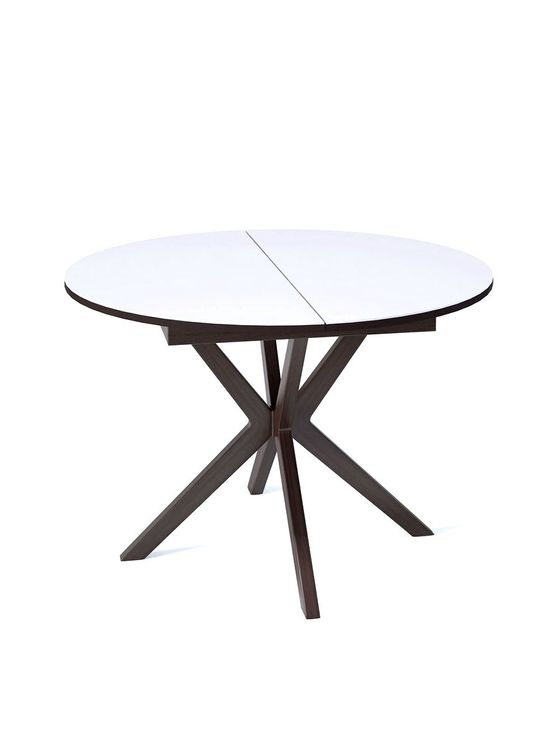 Стол KENNER B1100 венге/стекло белое сатин