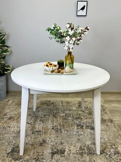 Стол KENNER 1000 М белый/стекло белое сатин