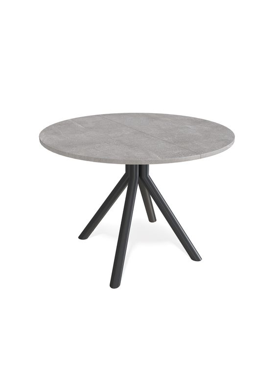 Стол KENNER AR1000 черный/мрамор светло-серый