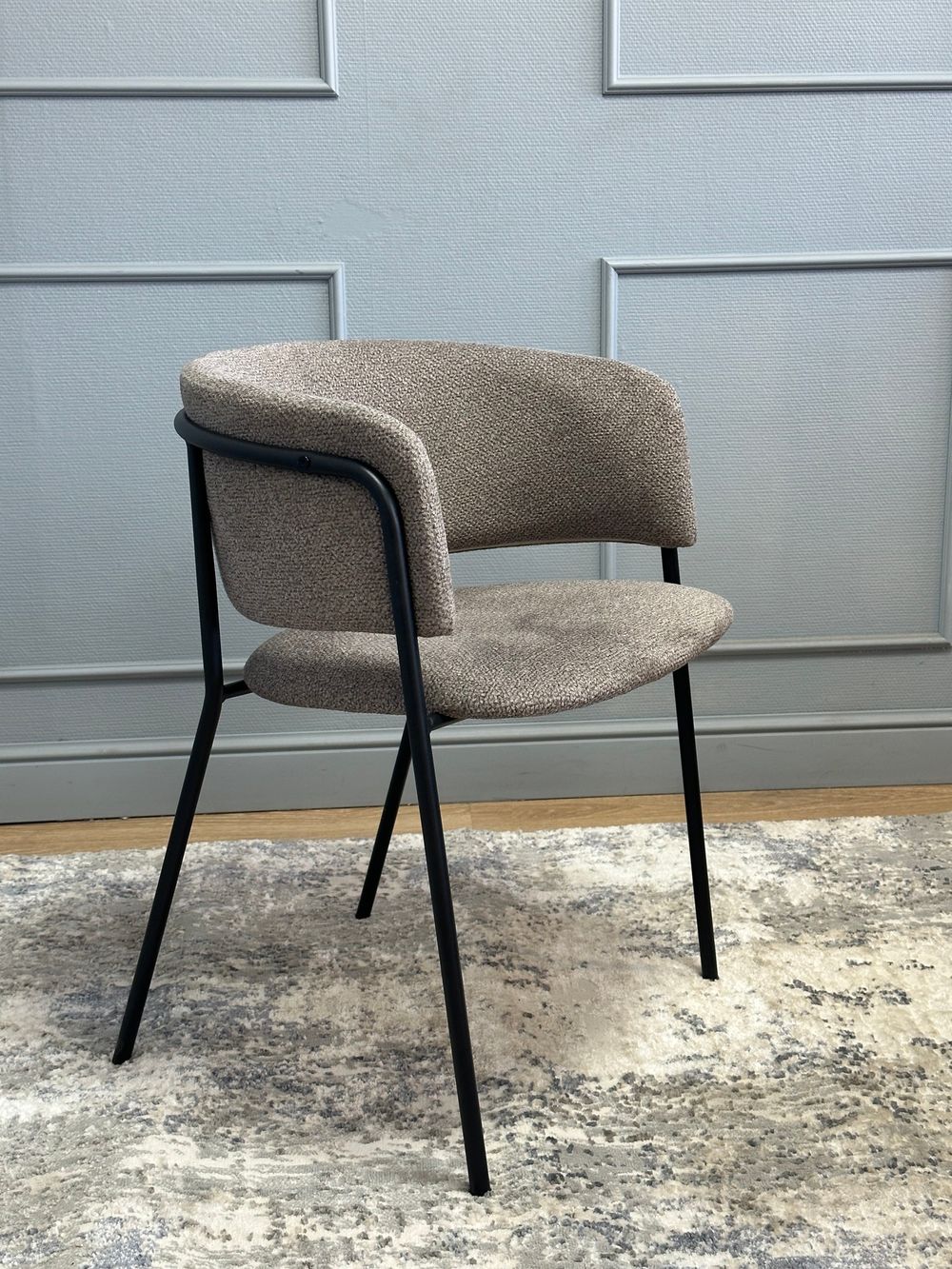 Комплект стульев 2шт KENNER 303SD черный/микробукле капучино