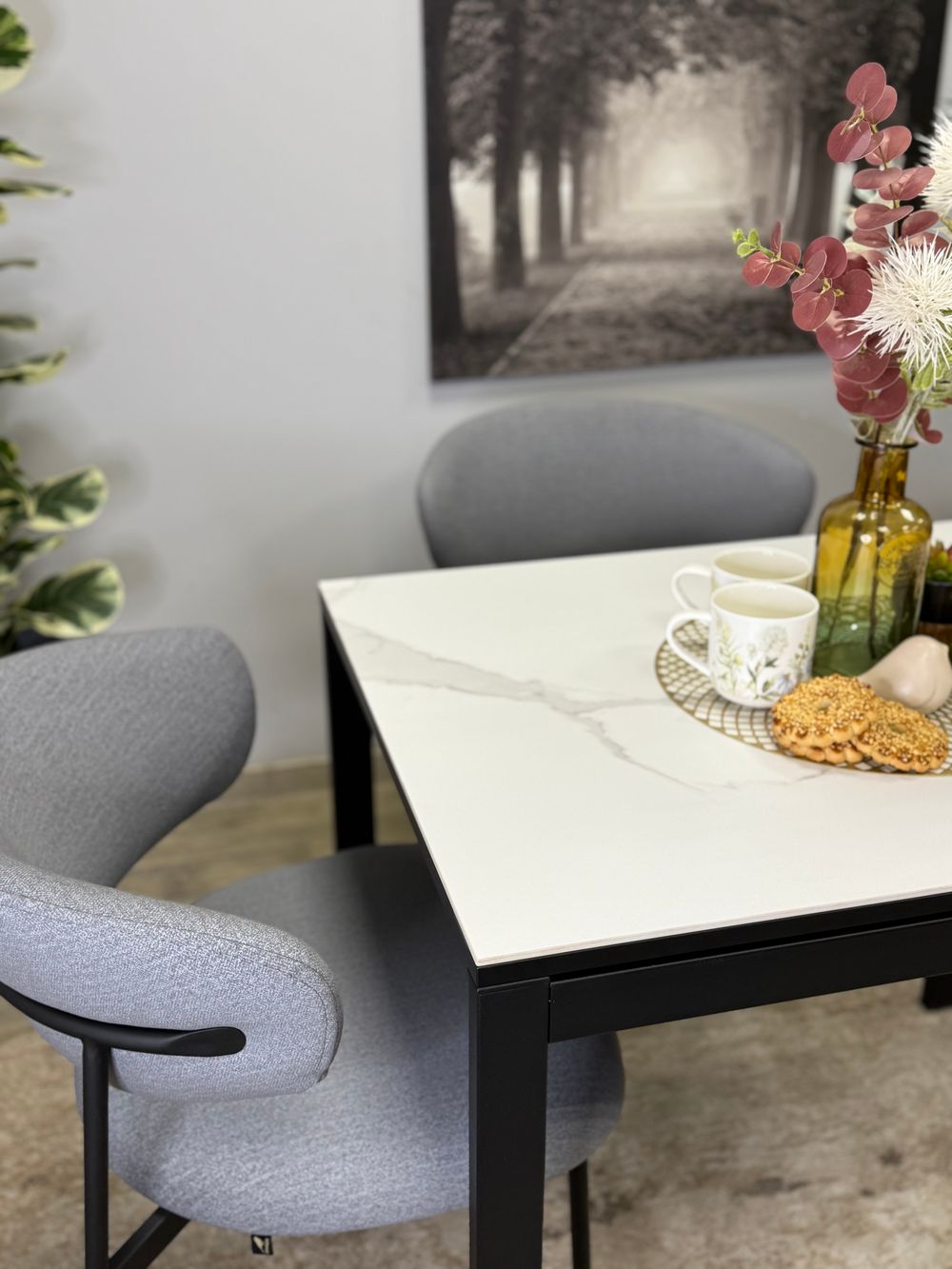 Стол KENNER LK900 белый/OKARA LIGHT YELLOW