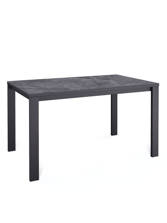 Стол KENNER BL1300 черный/керамика мрамор черный